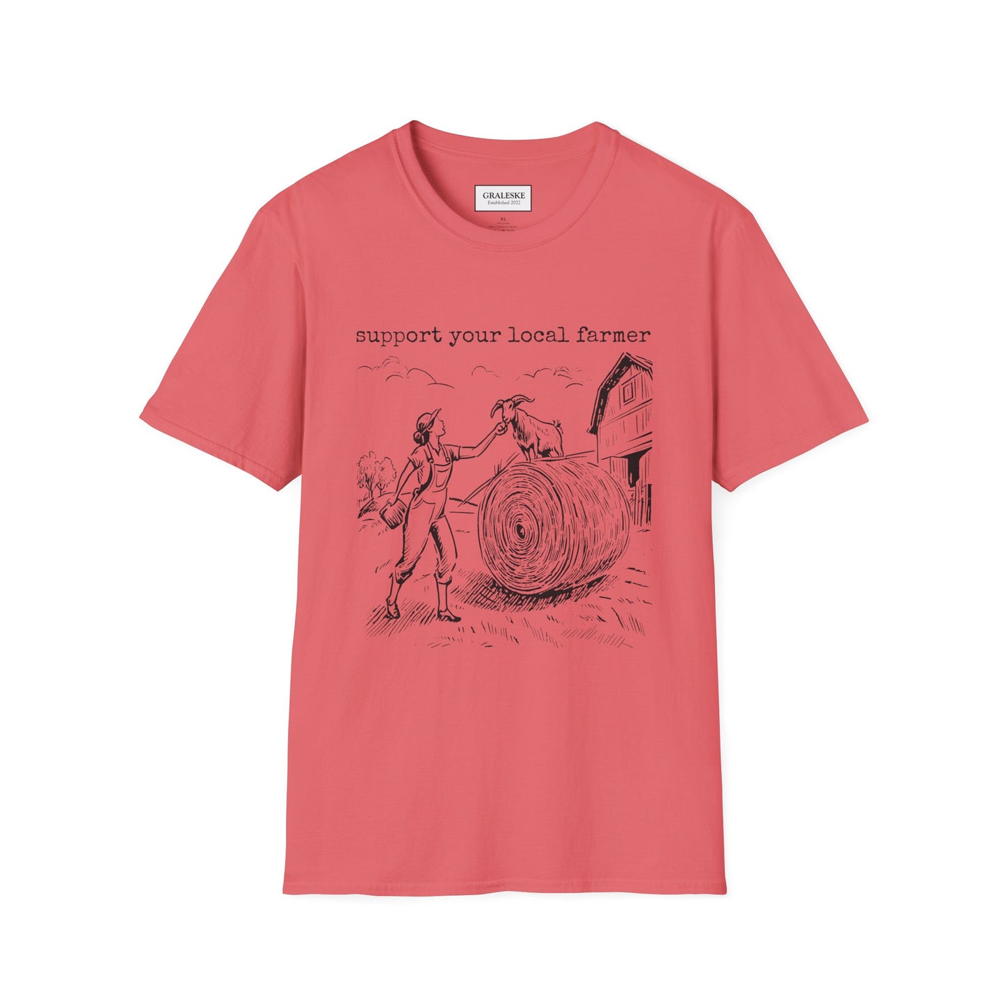 Farmer Support Unisex T-Shirt - Farmer and goat - Graleske