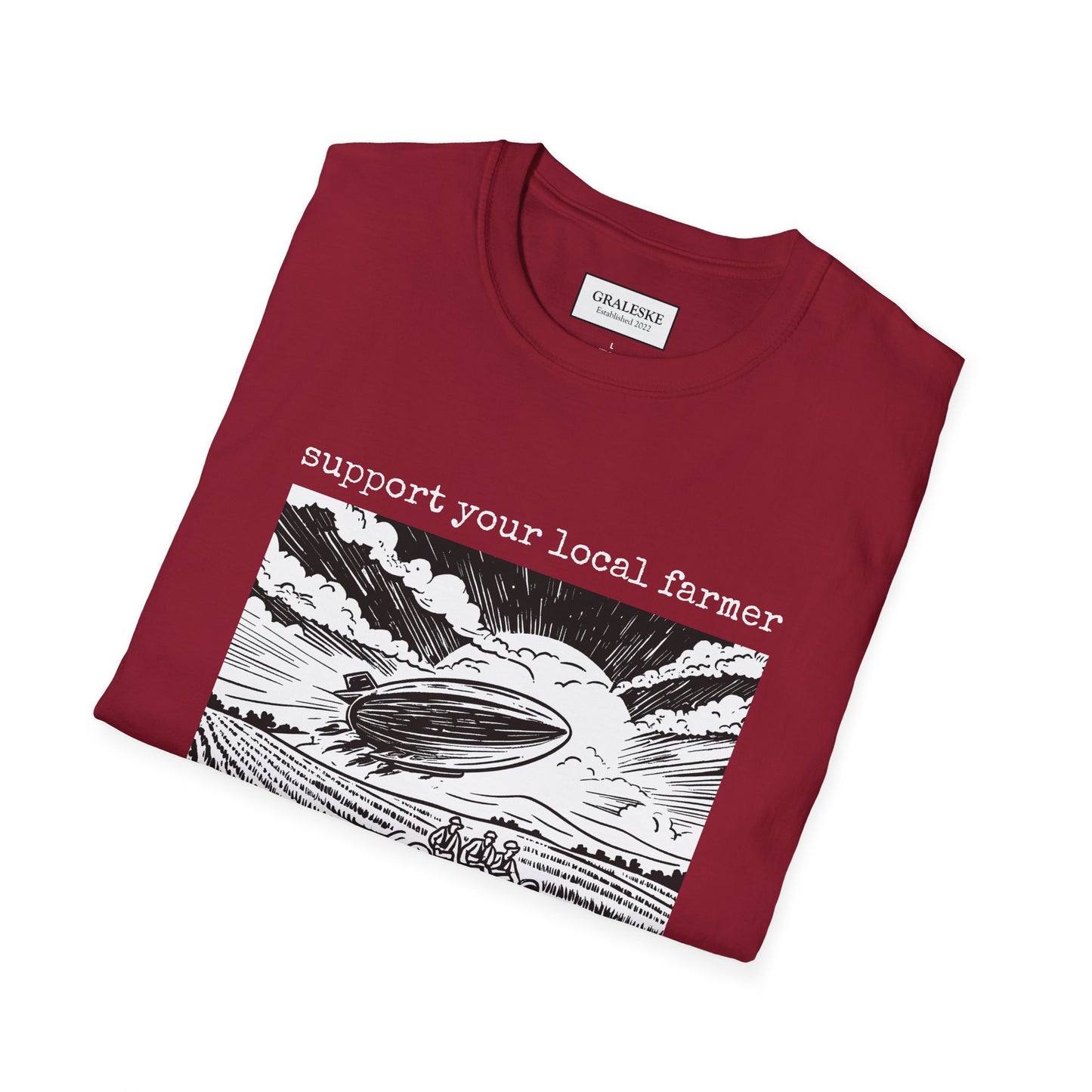support your local farmer blimp - T-Shirt - Graleske